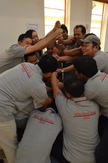จัดกิจกรรมพัฒนาทีมงานเสริมสร้างศักยภาพการทำงานเป็นทีม TEAM BUILDING Body quality