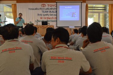 จัดกิจกรรมพัฒนาทีมงานเสริมสร้างศักยภาพการทำงานเป็นทีม TEAM BUILDING Body quality