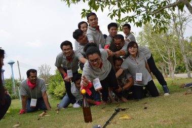 จัดกิจกรรมพัฒนาทีมงานเสริมสร้างศักยภาพการทำงานเป็นทีม TEAM BUILDING Body quality